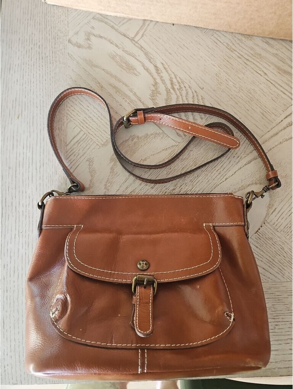 Vintage Leather Patricia Nash Tote/Purse